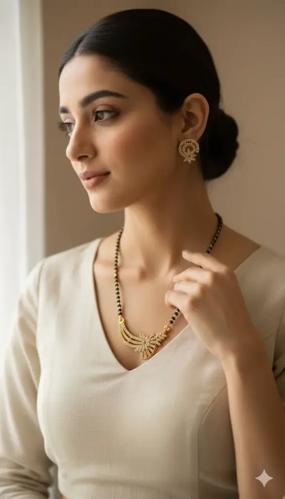 Elegant Rose Gold Floral Cascade Pendant and Earring Jewelry Set